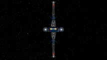 Reliant Kore IBlue Gold in space - Rear.png