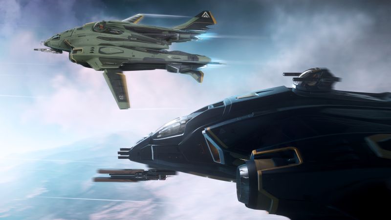 文件:Harbinger and Sentinel flying in formation.jpg