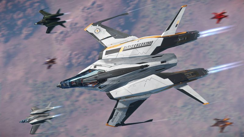文件:Mustang Alpha 'Vindicator' flying above world with other variants.jpg