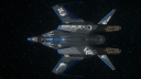 Mustang Gamma in space - Above.png